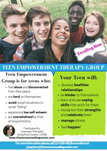 Teen Empowerment Therapy Group
